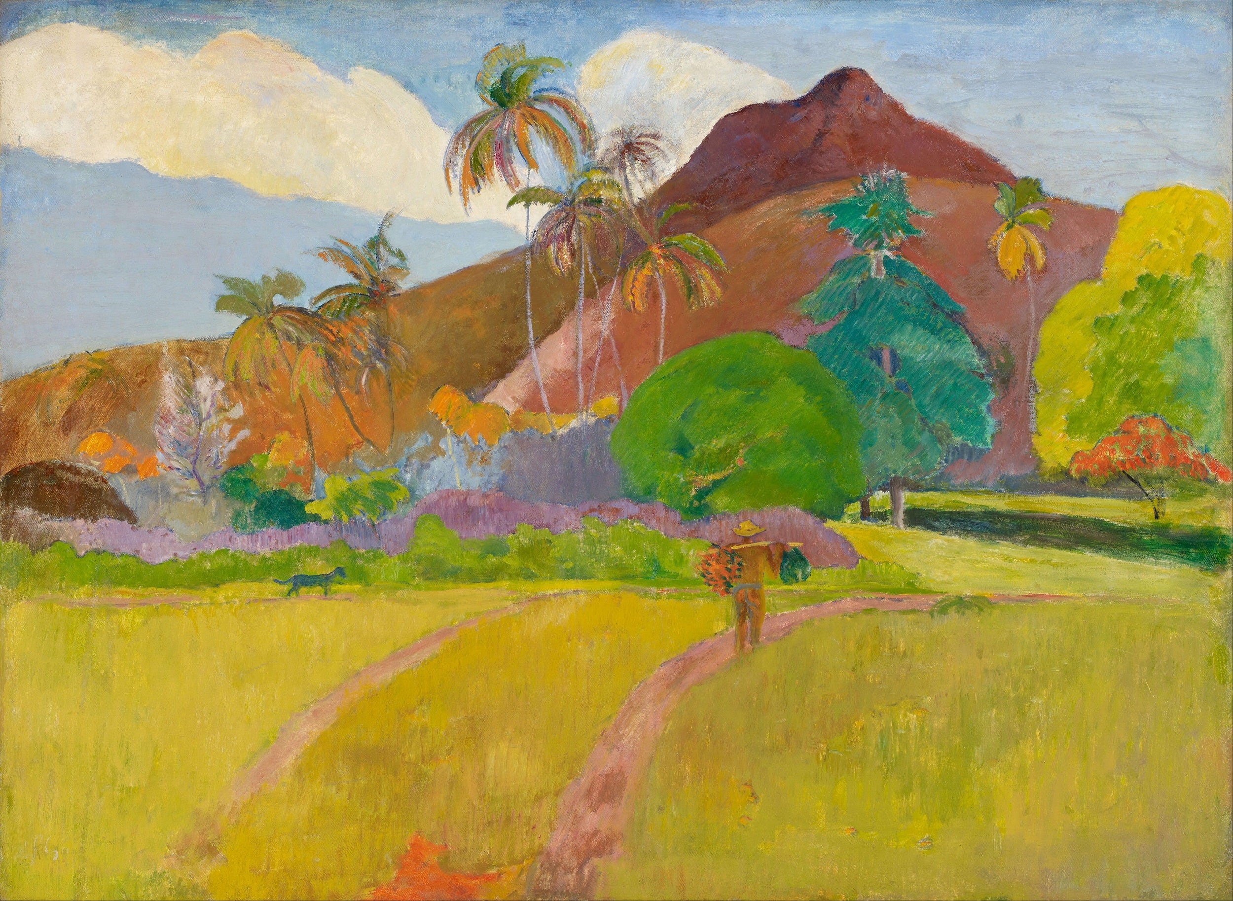 Reproduction of Tahitian landscape by Paul Gauguin – Galerie Mont