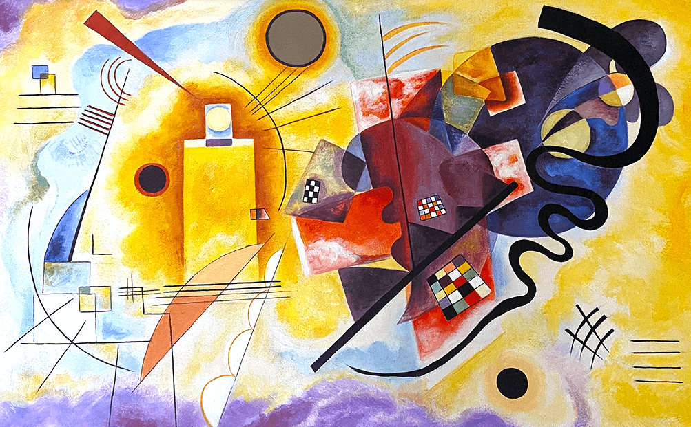 Jaune-rouge-bleu de Vassily Kandinsky Jaune-rouge-bleu de Vassily Kandinsky