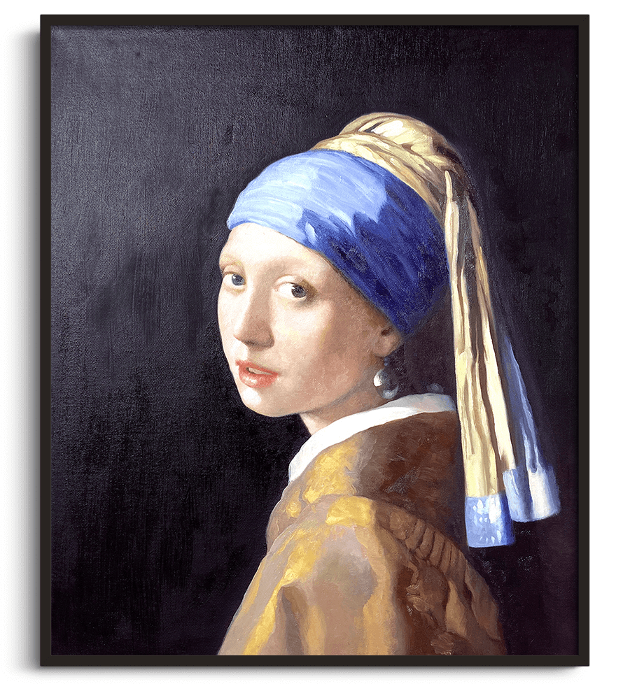Jeune fille avec bandeau bleu dans les cheveux Jeune fille avec bandeau bleu dans les cheveux