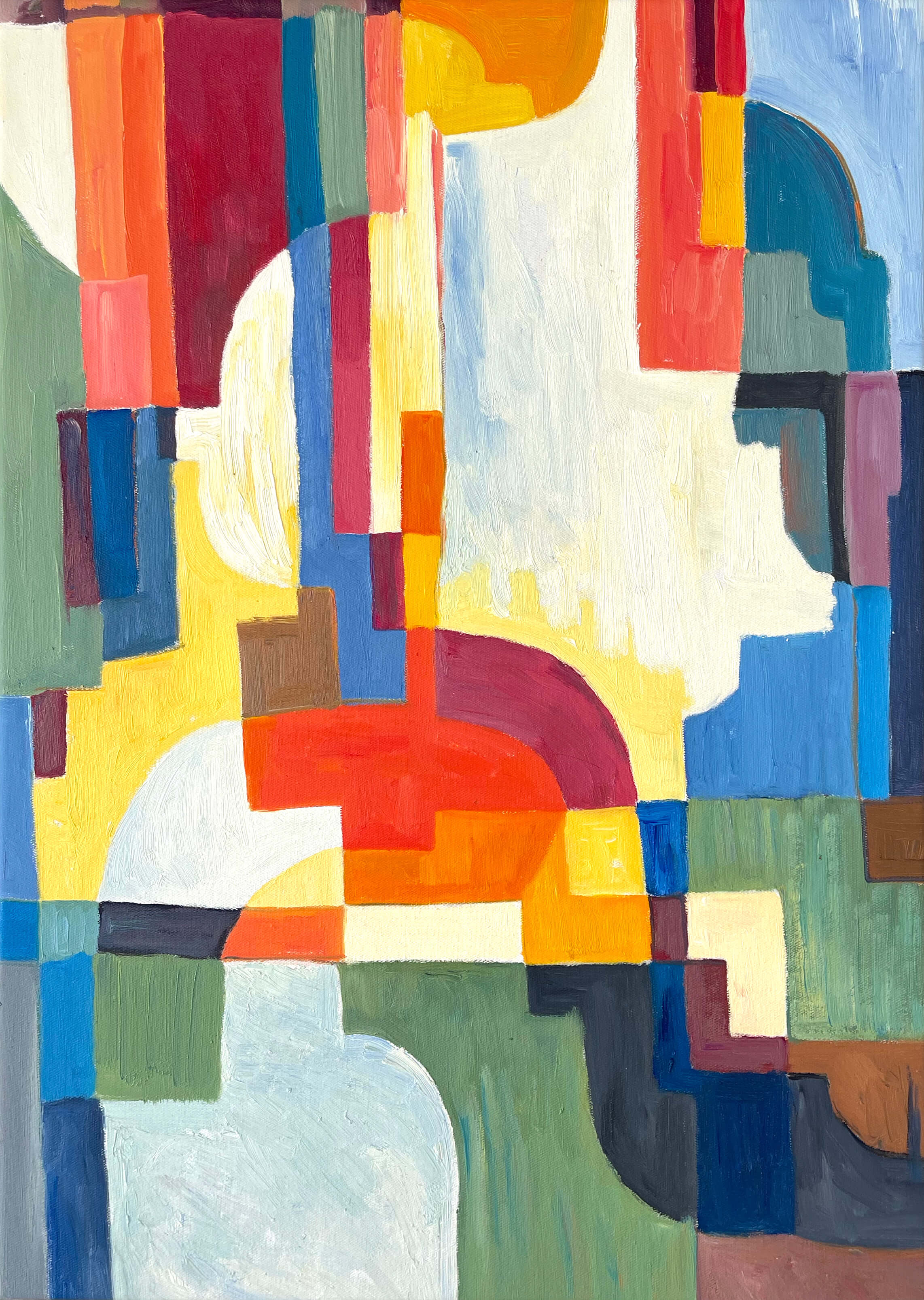 Reproduction of Colourful Forms I by August Macke – Galerie Mont-Blanc