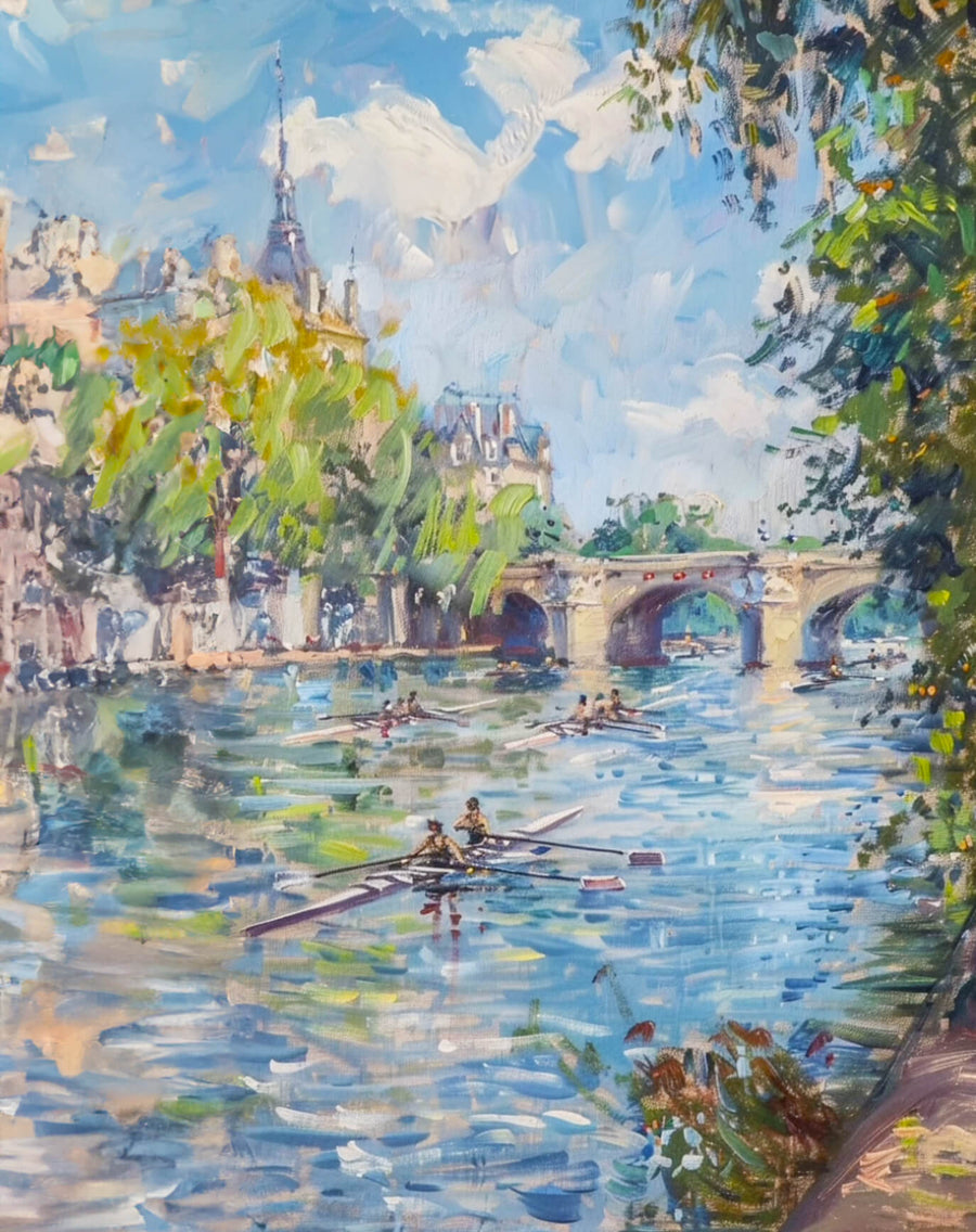 Rameurs sur la Seine x Monet