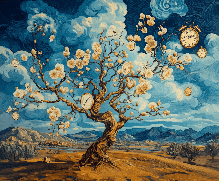 Almond blossom x Dalí