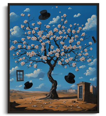 Amandier en fleurs x Magritte