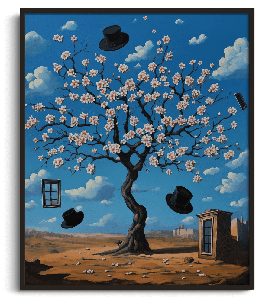 Amandier en fleurs x Magritte