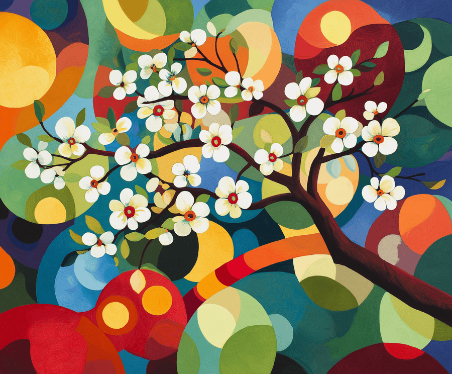 Amandier en fleurs x Delaunay