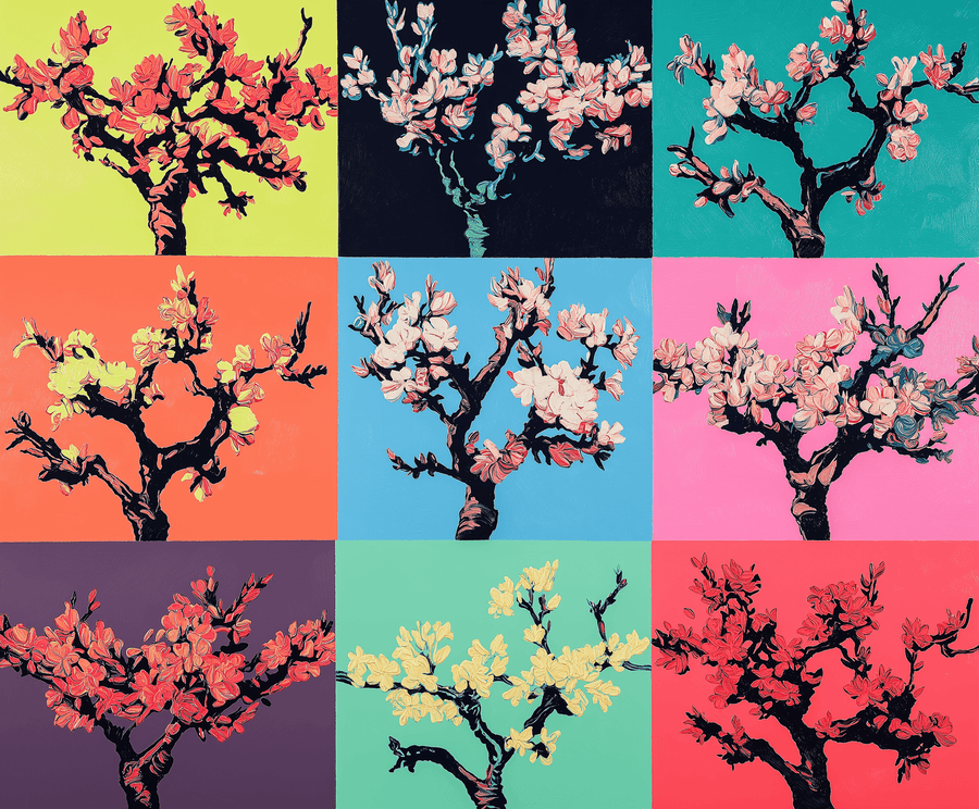 Amandier en fleurs x Warhol