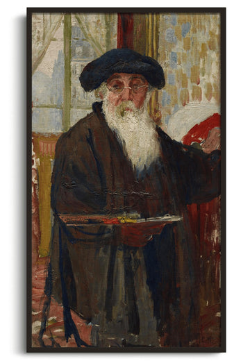 Self-portrait with palette - Camille Pissarro