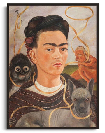 Autoportrait avec un petit singe - Frida Kahlo