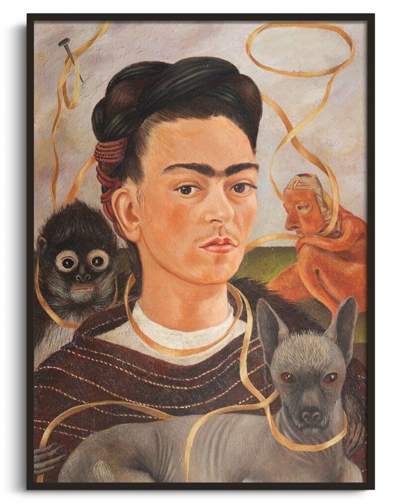 Autoportrait avec un petit singe - Frida Kahlo
