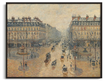 Avenue de l'Opéra, snow effect, in the morning - Camille Pissarro