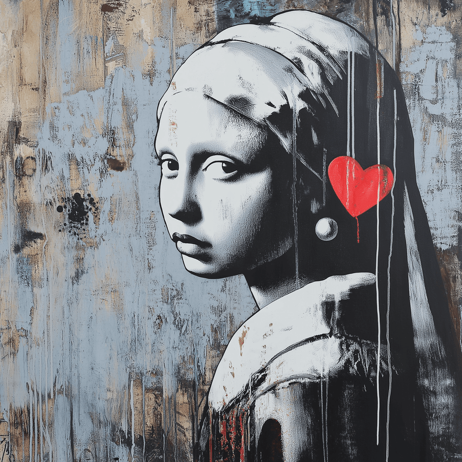 Girl with a Pearl Earring x Banksy