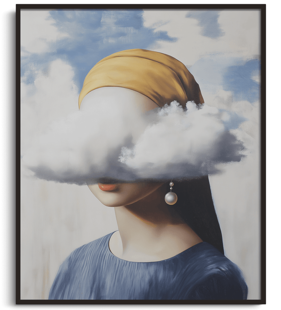 La Jeune Fille à la Perle x Magritte