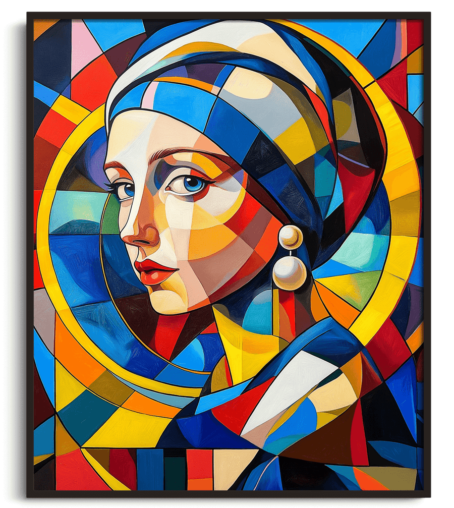 La Jeune Fille à la Perle x Delaunay