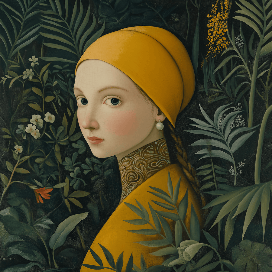 La Jeune Fille à la Perle x Rousseau