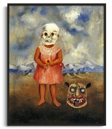 Fille avec masque mortuaire - Frida Kahlo