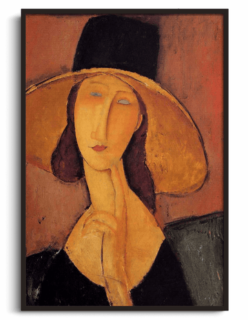 Jeanne Hébuterne in a big hat - Amedeo Modigliani