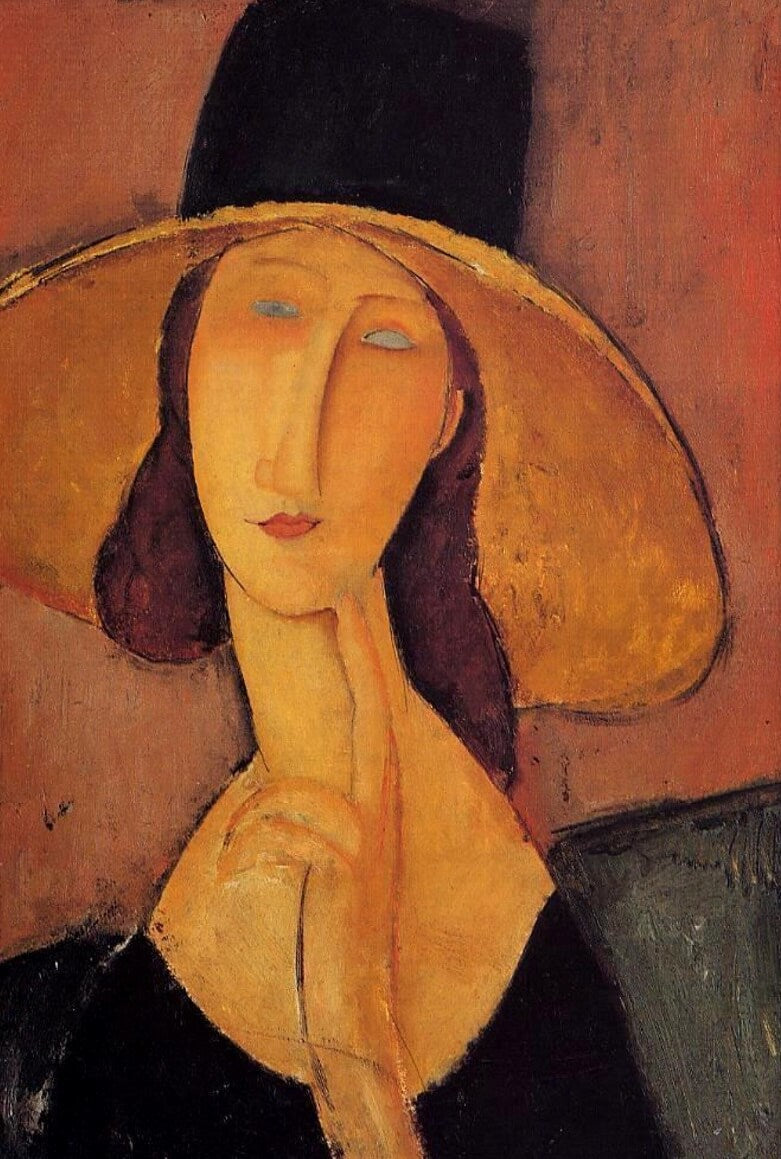 Jeanne Hébuterne au grand chapeau - Amedeo Modigliani