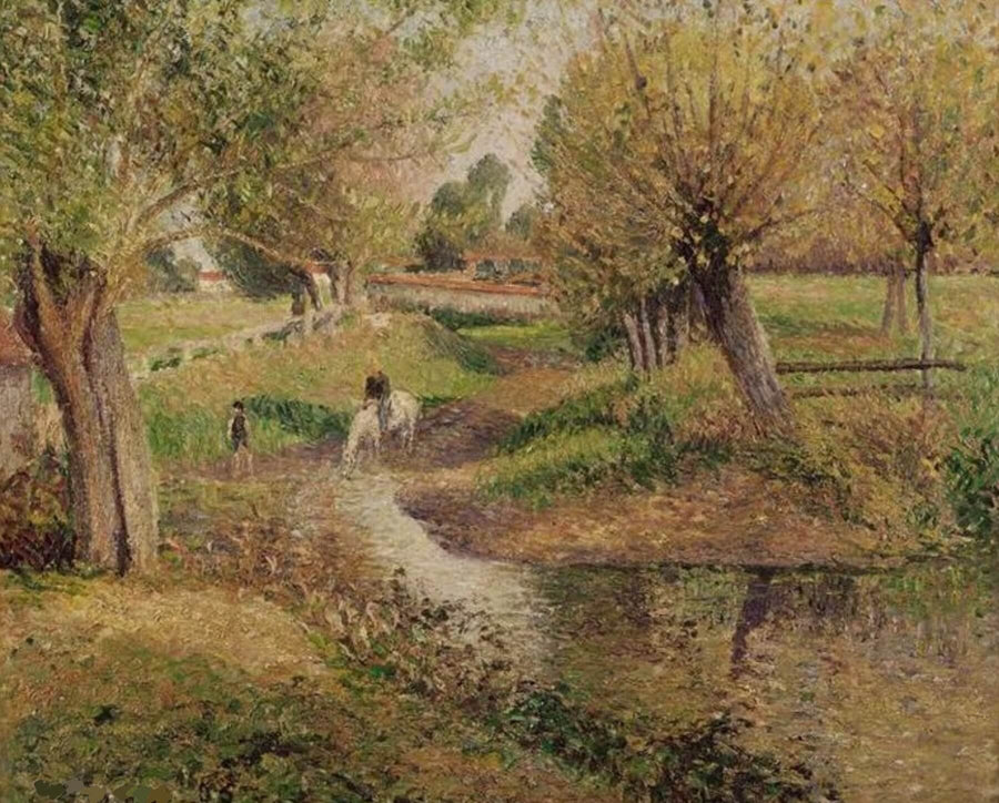 The Watering Hole - Camille Pissarro