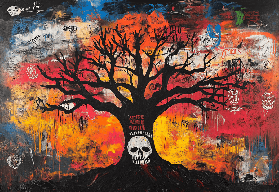 The tree of life x Basquiat