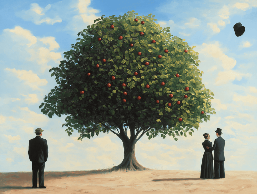 The tree of life x Magritte