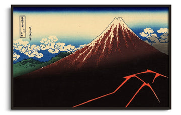 L'orage sous le sommet - Hokusai