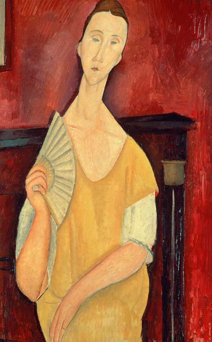 La Femme à l'éventail - Amedeo Modigliani
