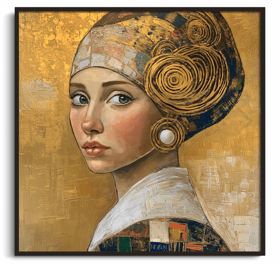 La Jeune Fille à la Perle x Klimt