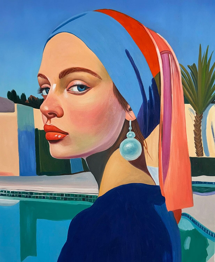 Girl with a Pearl Earring x Hockney