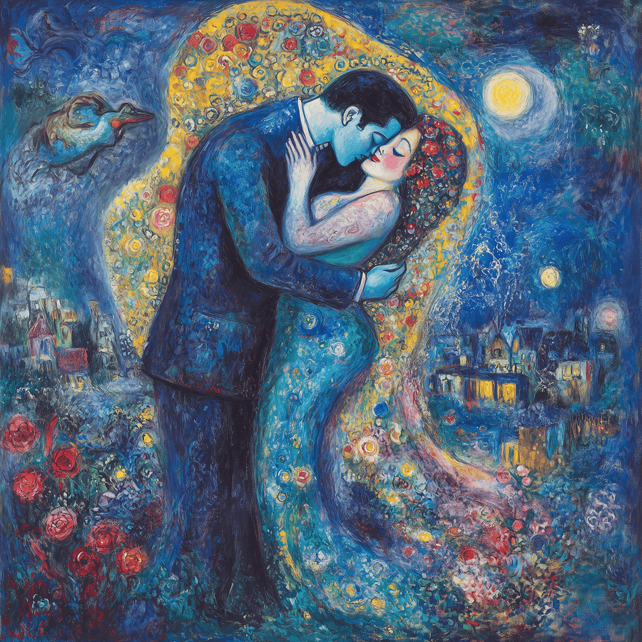 The Kiss x Chagall