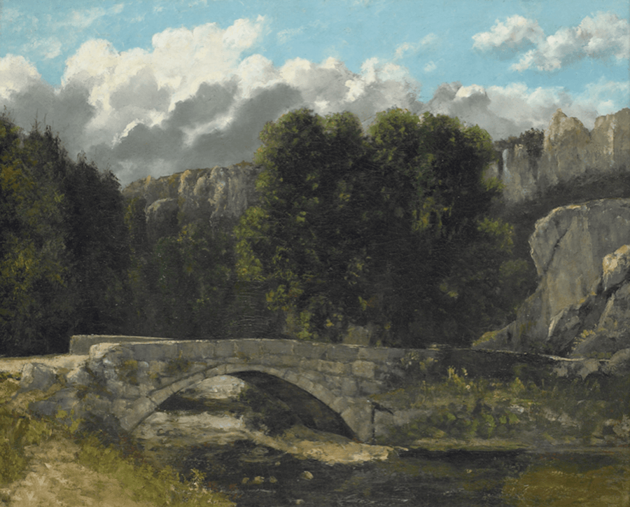 The bridge at Saint-Sulpice near Fleurier - Gustave Courbet