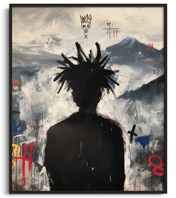 The Traveller over the Sea of Clouds x Basquiat