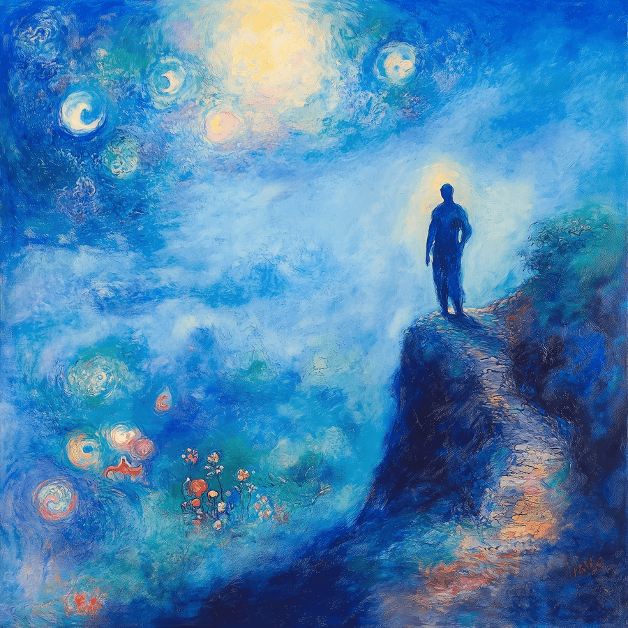 The Traveller over the Sea of Clouds x Chagall