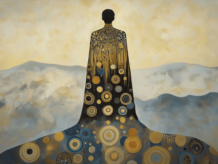 The Traveller over the Sea of Clouds x Klimt