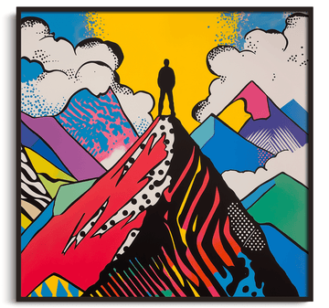 The Traveller over the Sea of Clouds x Lichtenstein