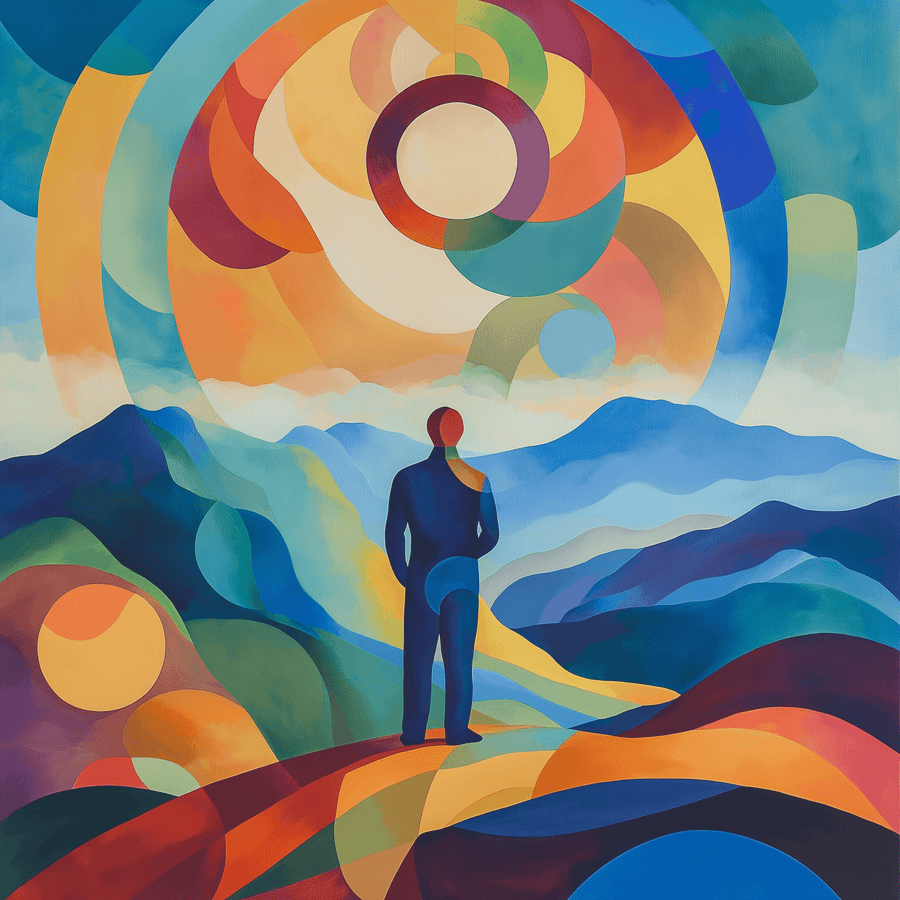 The Traveller over the Sea of Clouds x Delaunay