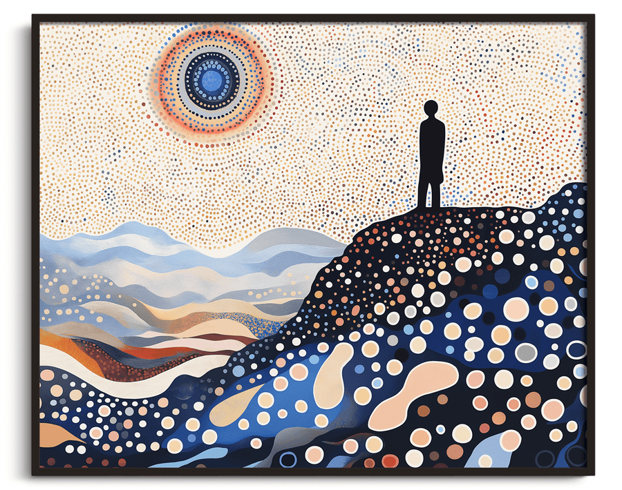 The Traveller over the Sea of Clouds x Kusama