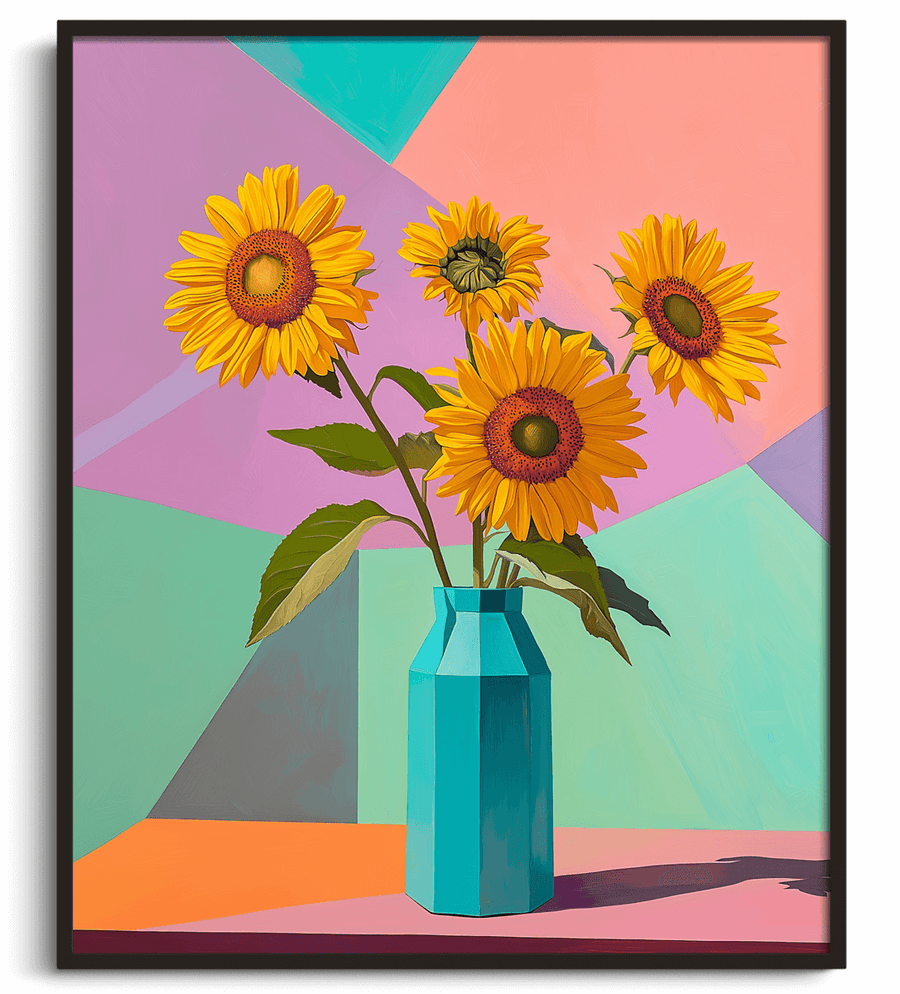 Sunflowers x Hockney