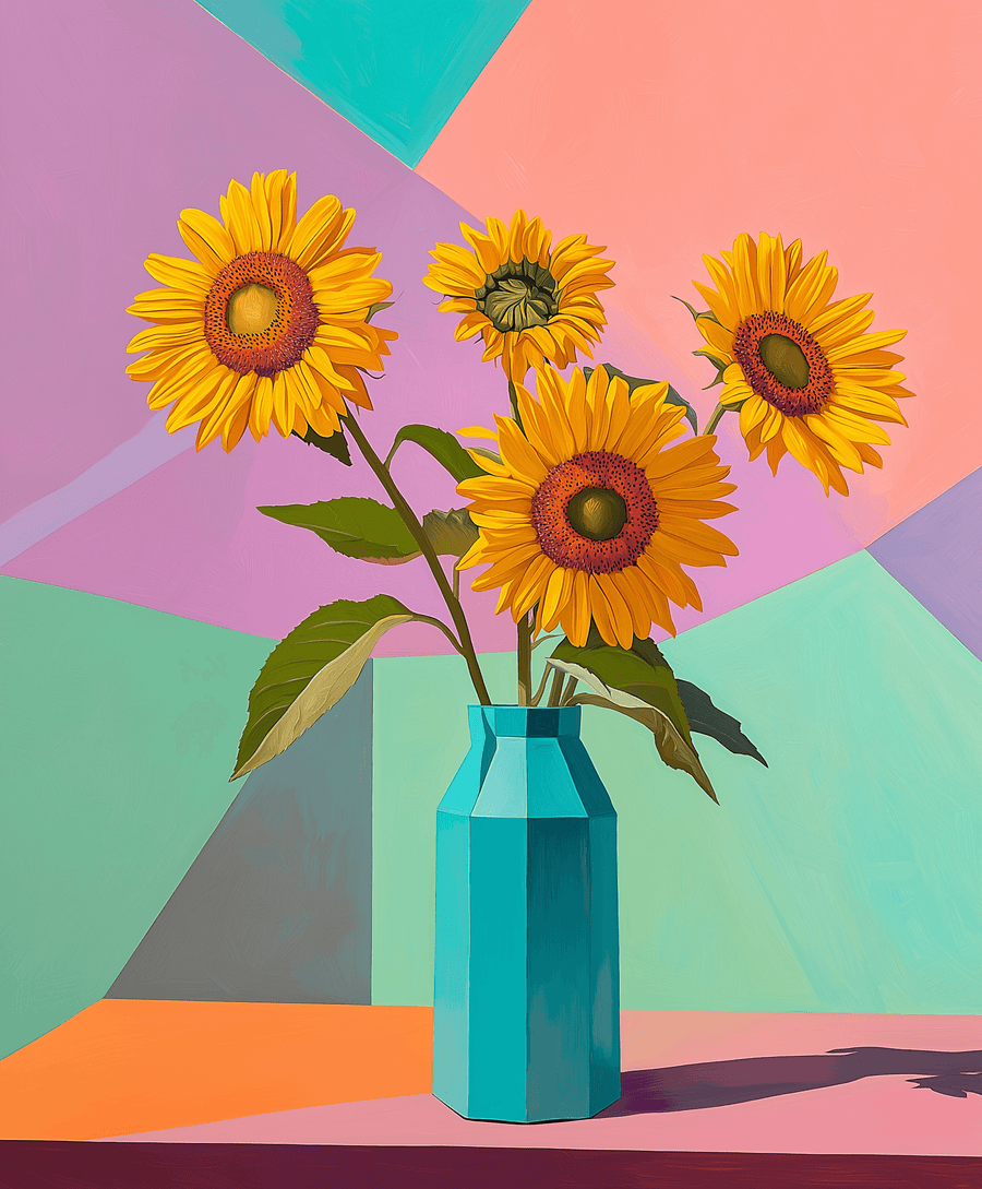 Sunflowers x Hockney