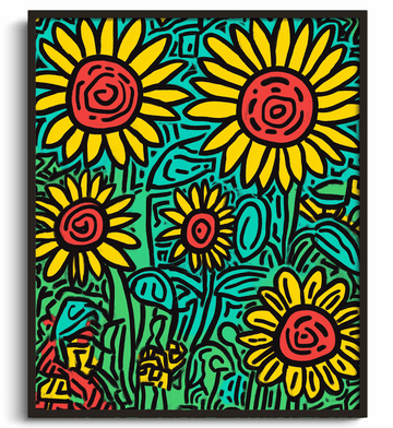 Sunflowers x Haring