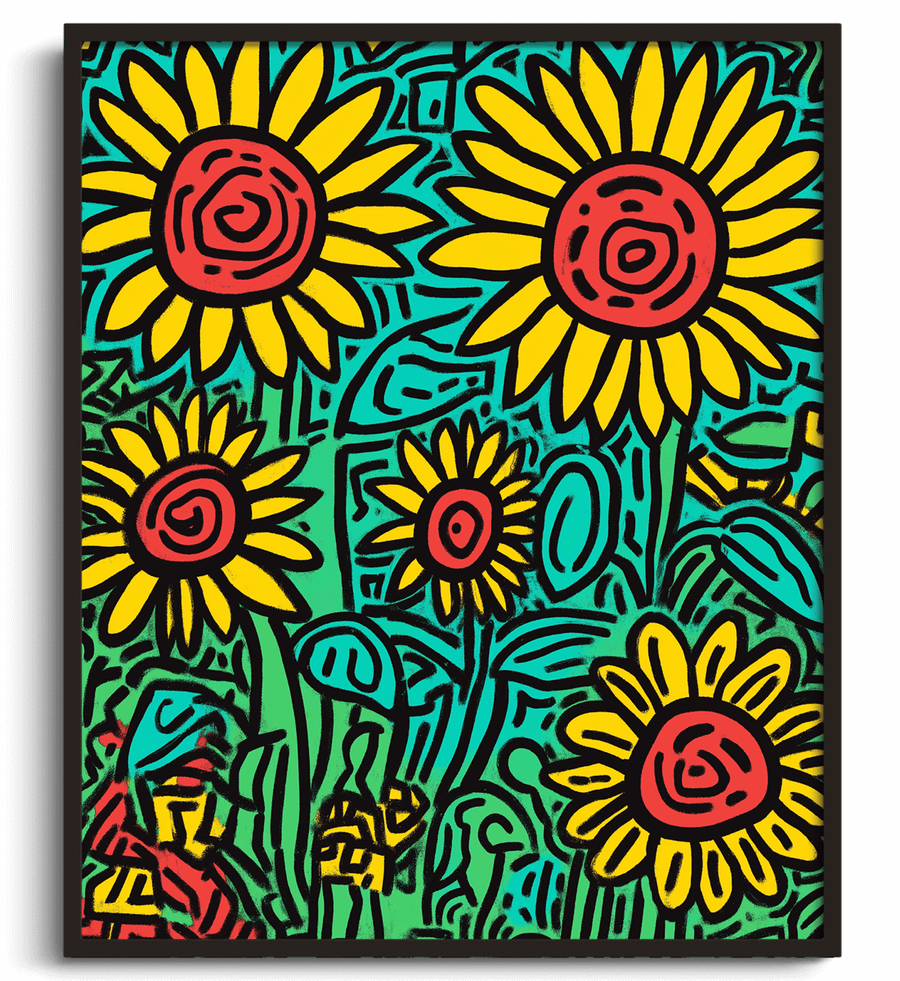 Sunflowers x Haring