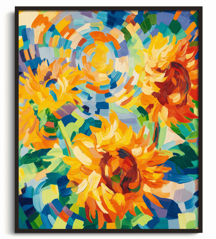 Sunflowers x Robert Delaunay