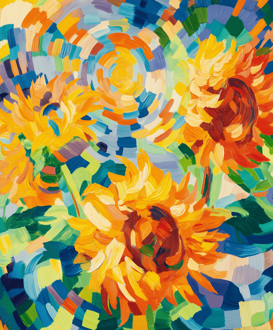 Sunflowers x Robert Delaunay