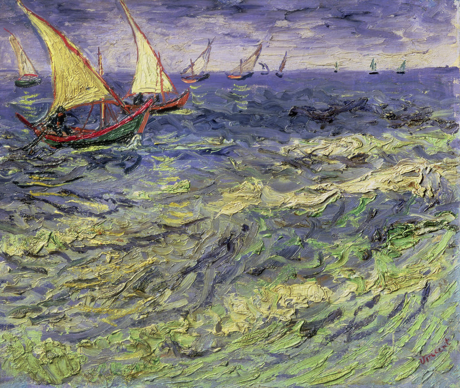Seascape near Les Saintes-Maries-de-la-Mer II - Vincent Van Gogh