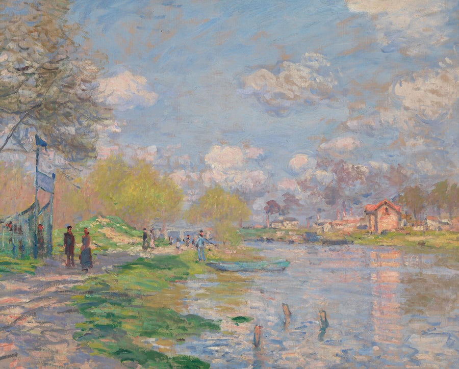 Printemps à l'île de la grande jatte - Claude Monet