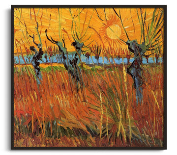 Saules au soleil couchant - Vincent Van Gogh