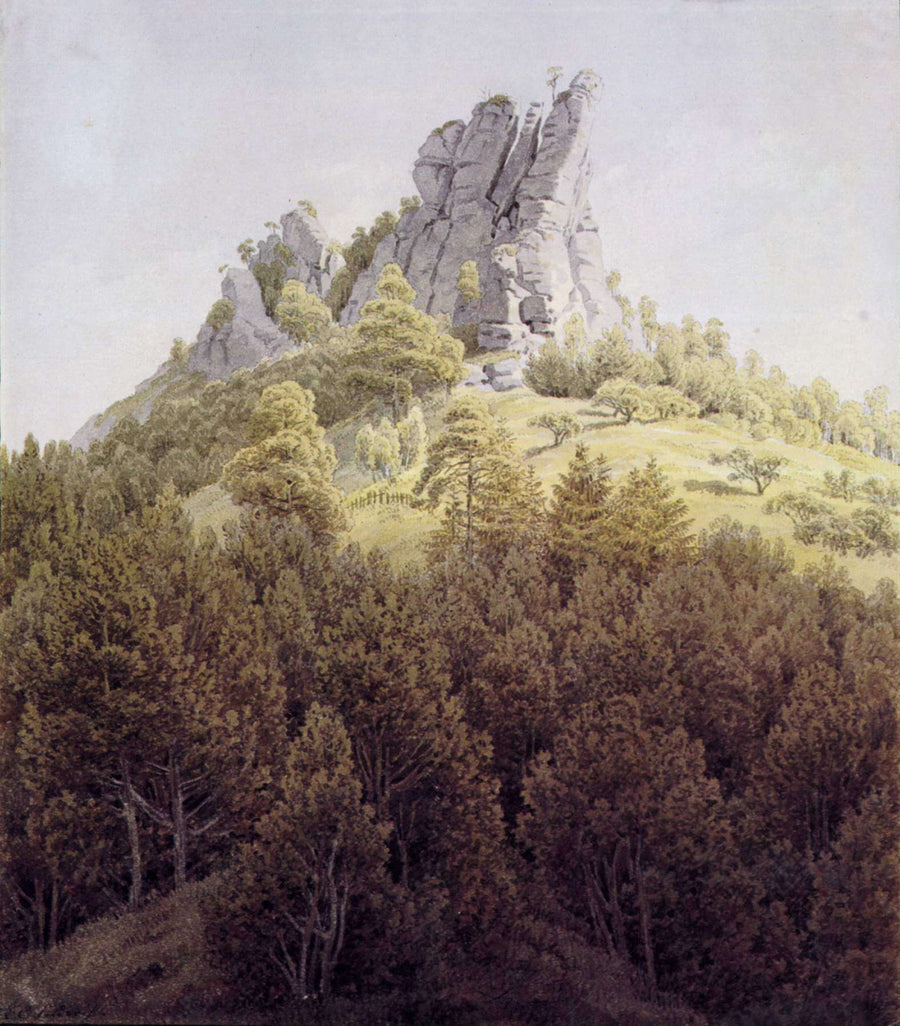 The Feldstein near Rathen on the Elbe - Caspar David Friedrich