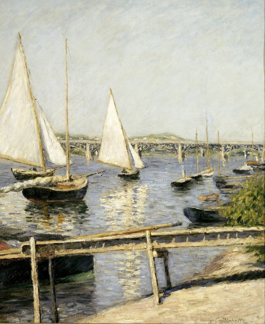 Voiliers à Argenteuil - Gustave Caillbotte