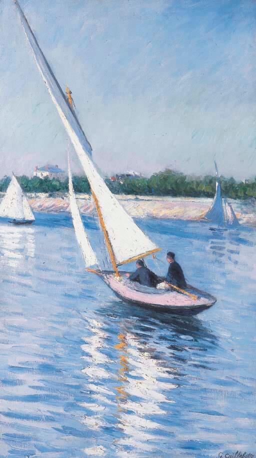 Voiliers sur la Seine à Argenteuil - Gustave Caillebotte