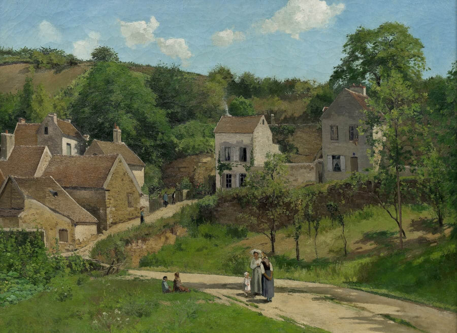 View of the Hermitage, Côte de Gratte-Coqs, Pontoise - Camille Pissarro
