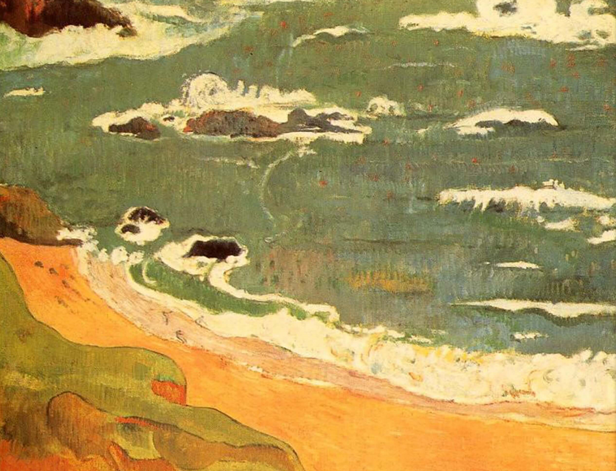 Plage au Pouldu - Paul Gauguin